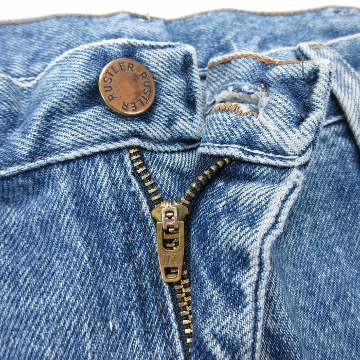 W38/古着 ラスラー ジーンズ メンズ コットン 紺 ネイビー デニム 25aug04 中古 ボトムス ジーパン Gパン ロング パンツ_画像5