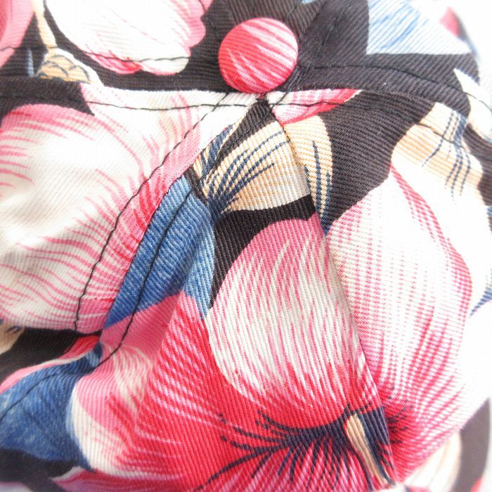 中古 キャップ 90s ニューホリンズ ハイビスカス 黒他 ブラック 25aug08_画像5