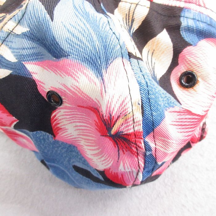 中古 キャップ 90s ニューホリンズ ハイビスカス 黒他 ブラック 25aug08_画像6