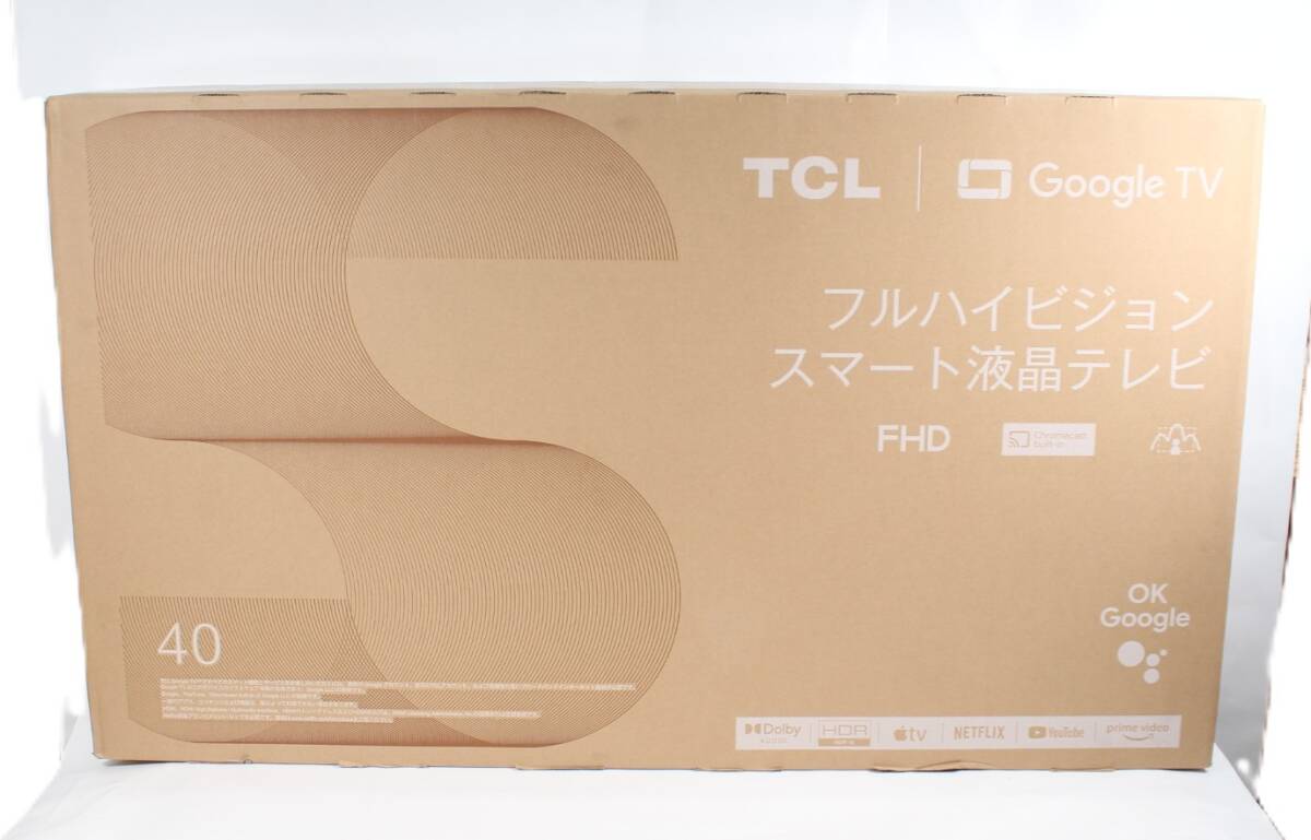 Y6952＃◆未開封・未使用品◆TCL フルハイビジョン 液晶テレビ 40V型 40S5402_画像3