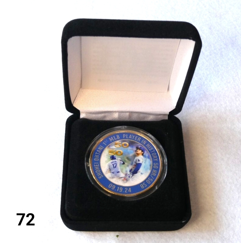 大谷翔平50-50達成記念　ゴールド（ホームラン54　盗塁59） 大谷翔平50-50達成記念 ゴールドコイン（ホームラン54 盗塁59）