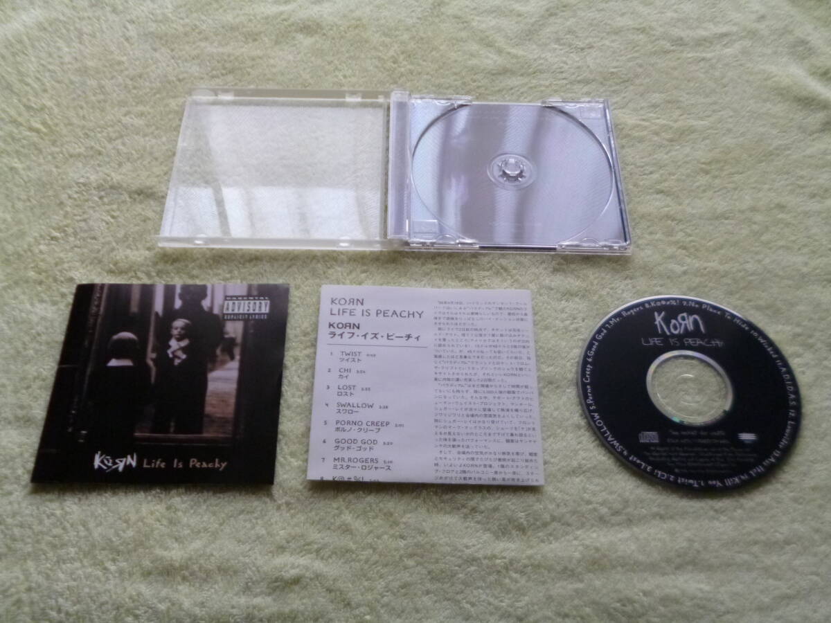 KORN　コーン　LIFE IS PEACHY ライフ・イズ・ピーチィ　日本盤CD　_画像2