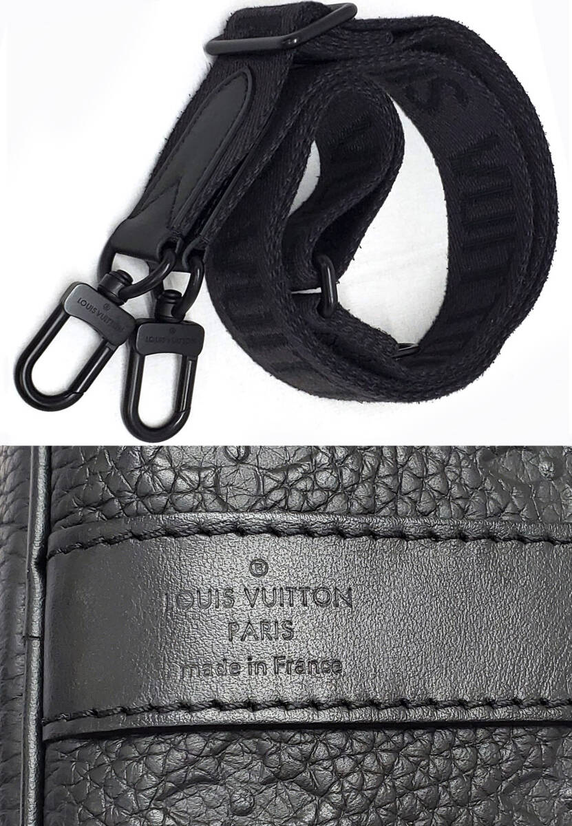 S237◆ほぼ未使用【ルイヴィトン】モノグラム トリヨン M22765 キーポル バンドリエール 35◆2wayハンドバッグ ショルダー ボストン 黒_画像10
