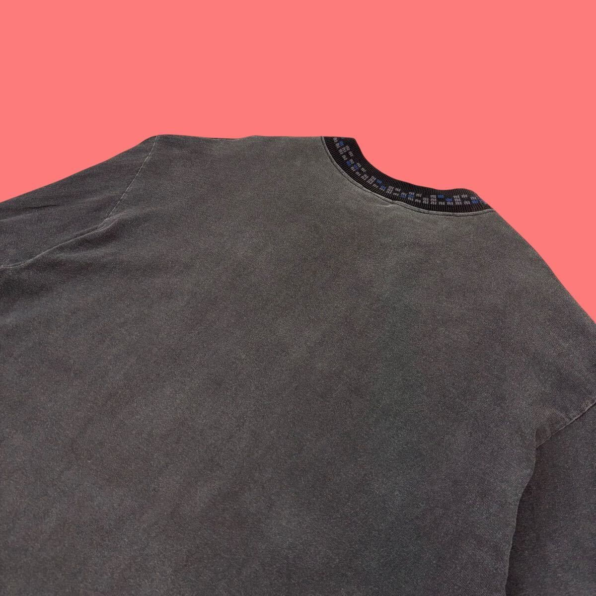 90s FILA Logo Long Sleeve Tee made in USA 90年代 フィラ ロゴ刺繍 ロングスリーブTシャツ ロンT アメリカ製 USA製 vintage ヴィンテージ_画像9