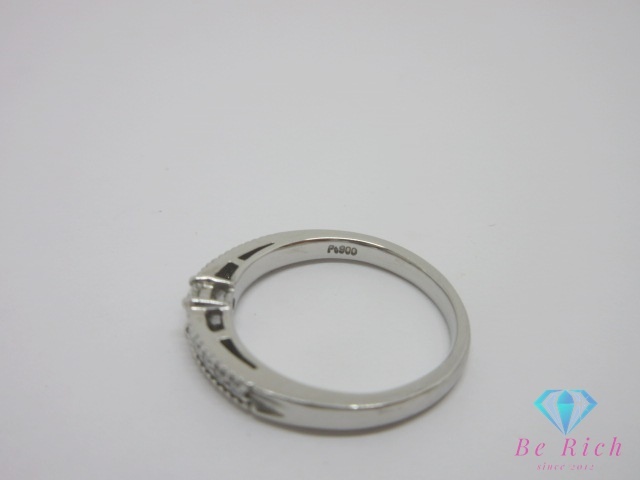 Pt900 プラチナ ダイヤモンド 0.25ct 付 エタニティ デザイン リング 指輪 12号 メレ 宝石 ジュエリー 【中古】【送料無料】 th13153_画像4