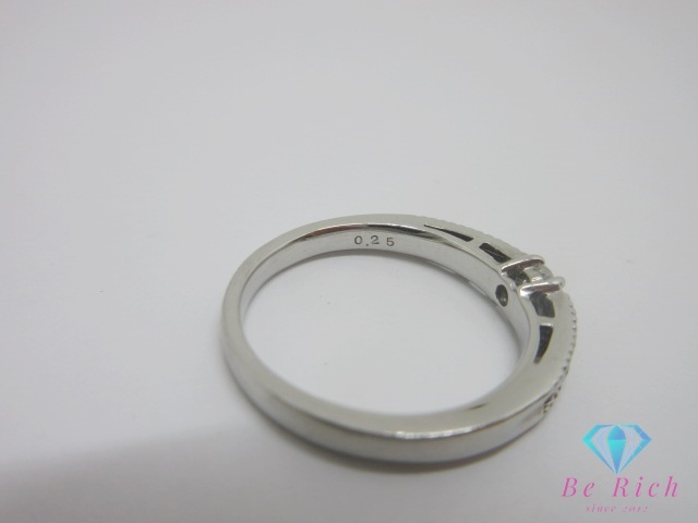 Pt900 プラチナ ダイヤモンド 0.25ct 付 エタニティ デザイン リング 指輪 12号 メレ 宝石 ジュエリー 【中古】【送料無料】 th13153_画像5