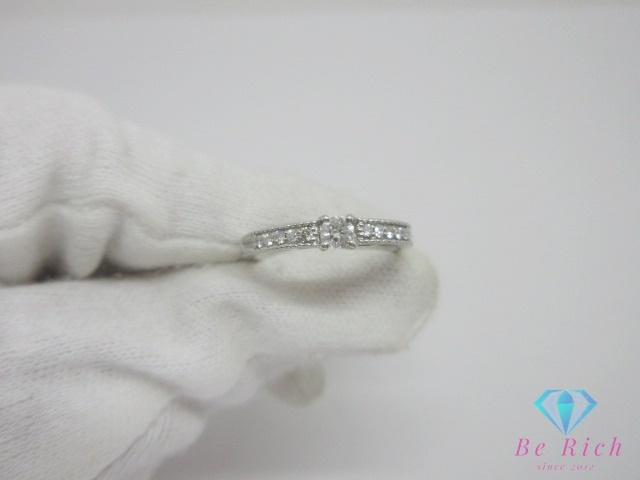 Pt900 プラチナ ダイヤモンド 0.25ct 付 エタニティ デザイン リング 指輪 12号 メレ 宝石 ジュエリー 【中古】【送料無料】 th13153_画像6