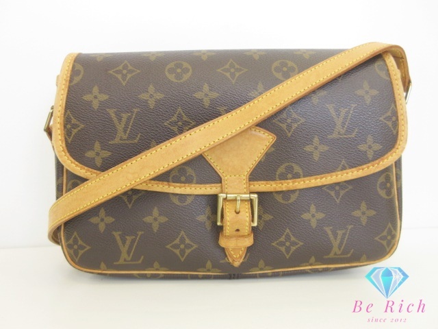 ルイ ヴィトン LOUIS VUITTON ショルダーバッグ モノグラム ソローニュ M42250 LV ロゴ 茶 ブラウン 肩掛け 【中古】【送料無料】bk10155_画像1