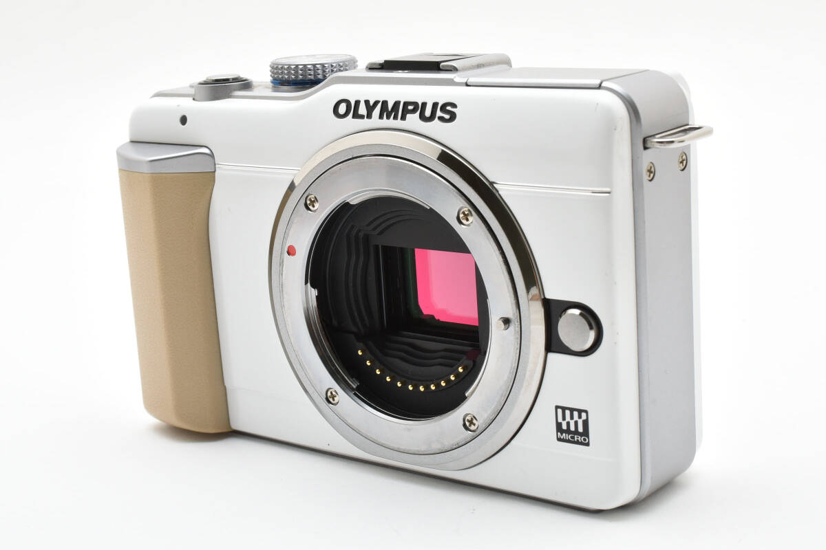 超美品 オリンパス ペン E-PL1 ミラーレスデジタルカメラボディ シャッター回数1579 ホワイト Olympus 054_画像2