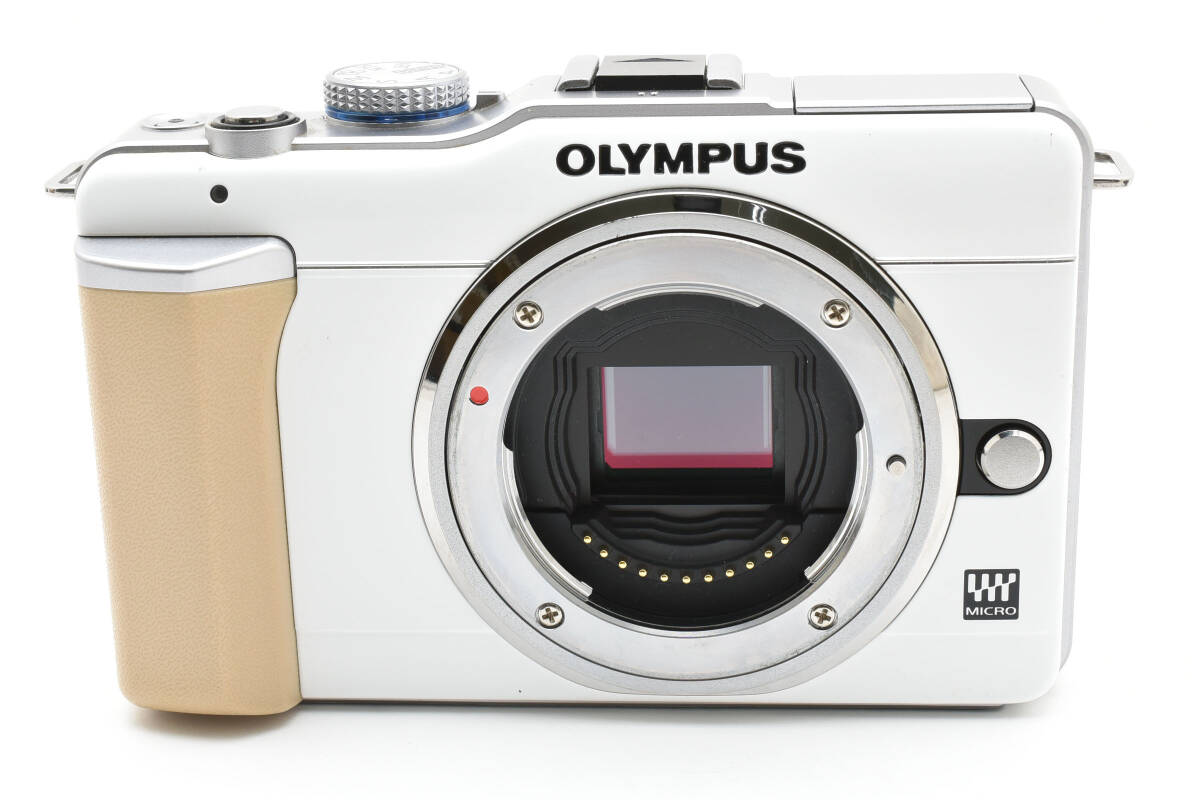 超美品 オリンパス ペン E-PL1 ミラーレスデジタルカメラボディ シャッター回数1579 ホワイト Olympus 054_画像3