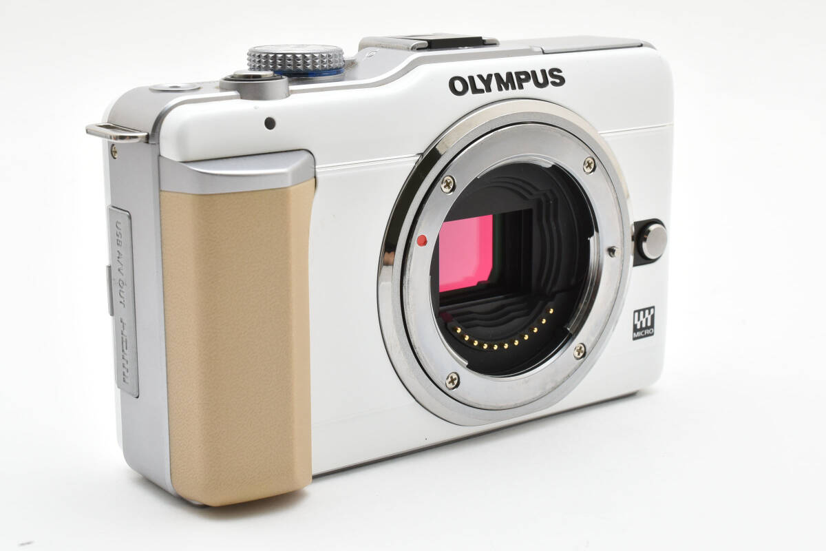 超美品 オリンパス ペン E-PL1 ミラーレスデジタルカメラボディ シャッター回数1579 ホワイト Olympus 054_画像4