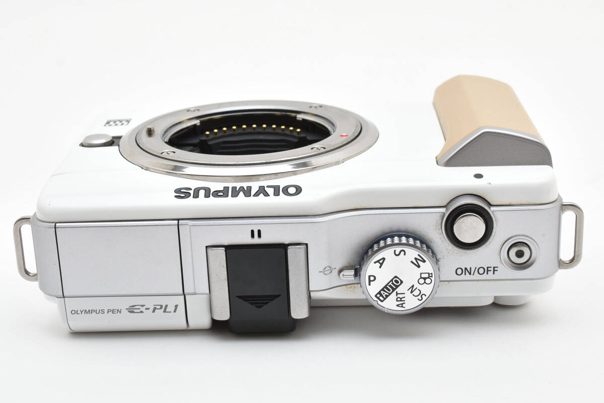 超美品 オリンパス ペン E-PL1 ミラーレスデジタルカメラボディ シャッター回数1579 ホワイト Olympus 054_画像6