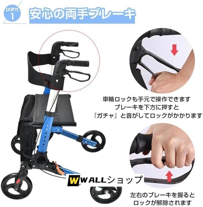  коляска для пожилых легкий compact сиденье .. инструмент для оказания помощи ручная тележка складной приспособление для ходьбы коляска для пожилых to товары для ухода 