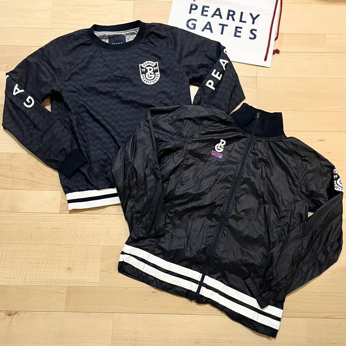 ★美品 パーリーゲイツ タフタストレッチ×CRAFTEVO ツインスニード ジャケットブルゾン ★送料無料 メンズ 正規品_画像1