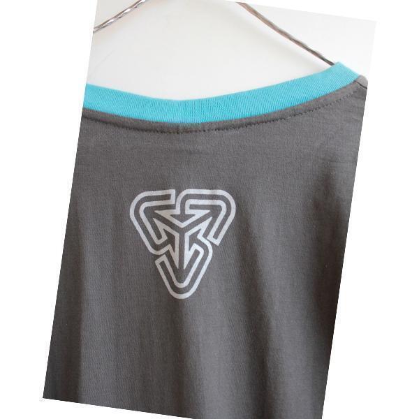 新品】立体パフプリント・ロングスリーブカットソーTurquoise★PSY サイケ GOA ゴア Trance Technoの画像3