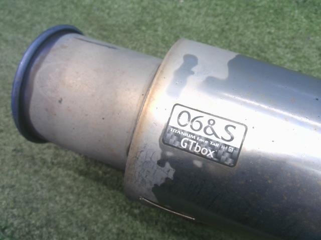 ヴェルファイア ANH20W 柿本改 GTbox 06＆S リアマフラー 1本出し チタニウム 全長153cm パイプ部サイズ60φ 出口80φ 個人宅配送不可_画像2