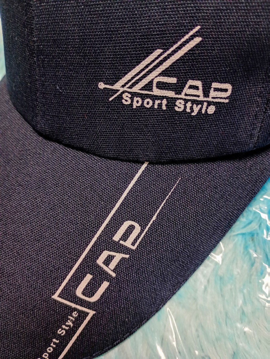 ☆新品「スポーツスタイルキャップ　つば長め　紺」帽子/キャップ_画像2