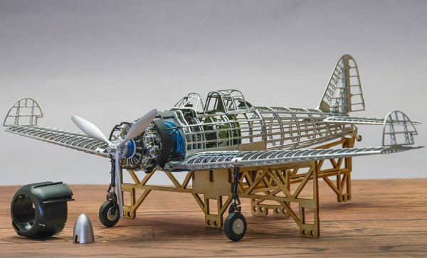 1/48 スタジオミド 精密組立てモデル 零式艦上戦闘機21型 スケルトンフルセット 中島飛行機製作所 空冷複列星型14気筒940馬力 栄12型発動機_画像5