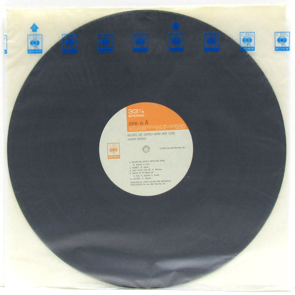 帯付LP☆ ジョニー・マティス やさしく歌って（CBSソニー SOPM 66）JOHNNY MATHIS Killing Me Softly With Her Song【Beverly Parker】_画像7