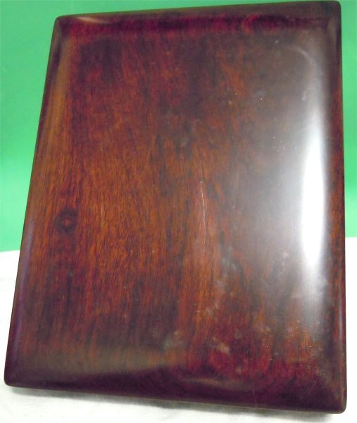 硯(12.5x17.5x2.5cm)と、硯箱(ヒビ入り)(20x26x6cm) 観祥堂 未使用_画像7