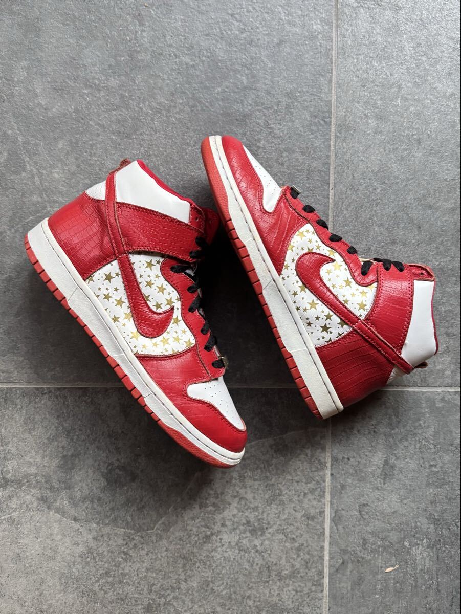 SUPREME × SB DUNK HIGH "RED" 307385-161 (ホワイト/バーシティレッド)
