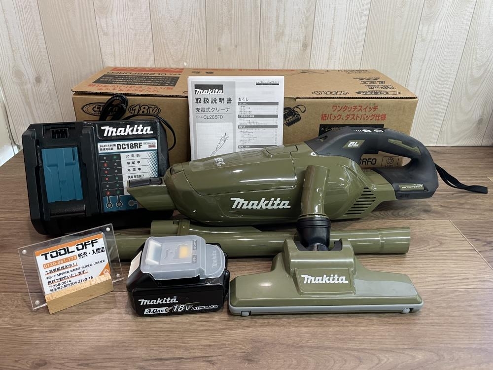 009▼未使用品▼マキタ makita バッテリ 5個セット BL1860B 18V6.0Ah 急速充電対応 009▽未使用品▽マキタ makita 充電式クリーナ CL285FDRFO 18Vバッテリ1個