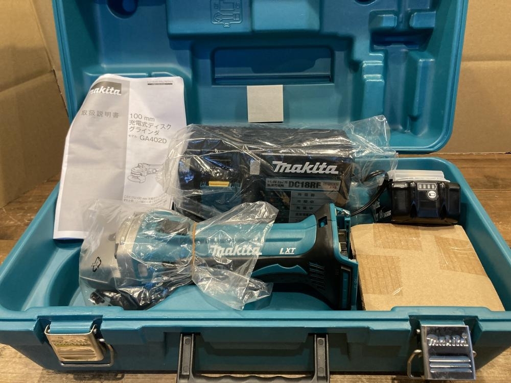 マキタ　ディスクグラインダー 100㎜　美品　格安 マキタ 100ミリ充電式ディスクグラインダ 本体のみ GA001GZ 1台 - アスクル