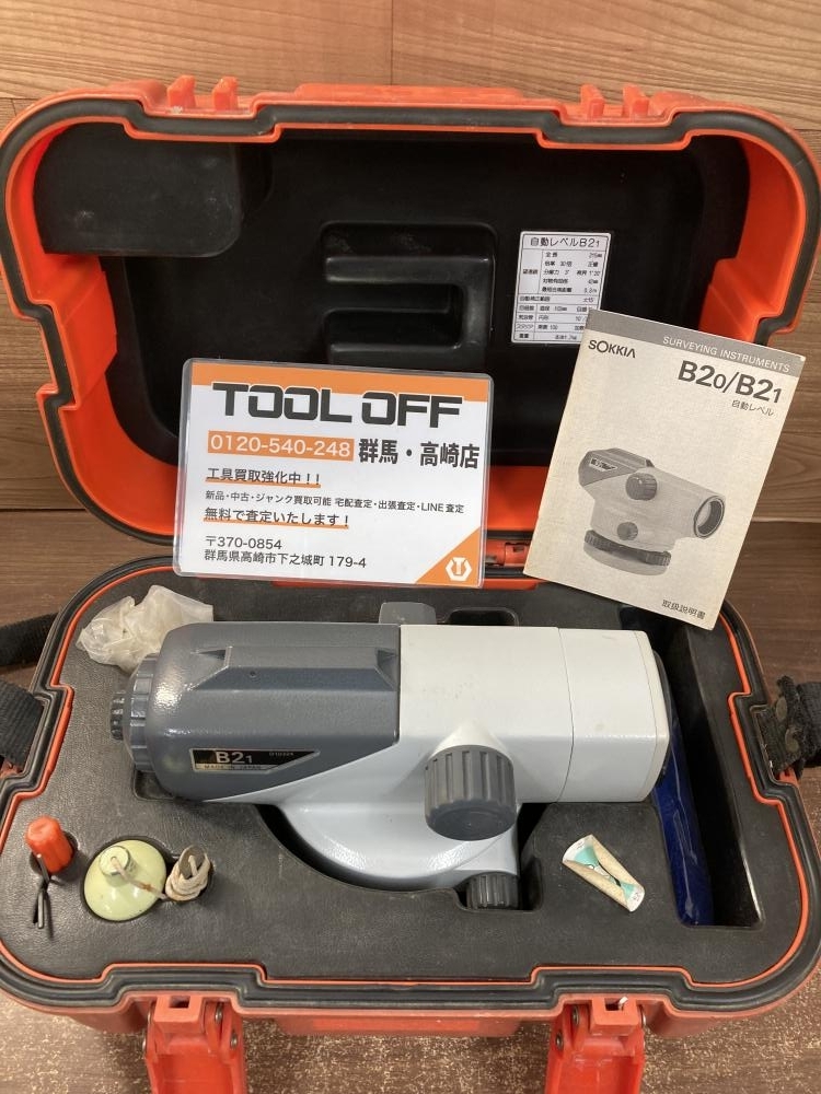 中古品 ★ ソキア 自動レベル B2 1 ジャンク ★ SOKKIA 017◇ジャンク品・即決価格◇SOKKIA 自動レベル B21 \u203b動作未確認のため