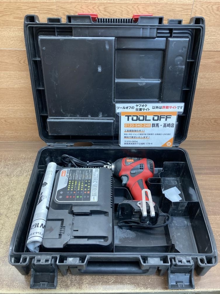 002○おすすめ品○MAX マックス 充電式インパクトレンチ PJ-IW161　充電器+ケース 高崎店_画像1