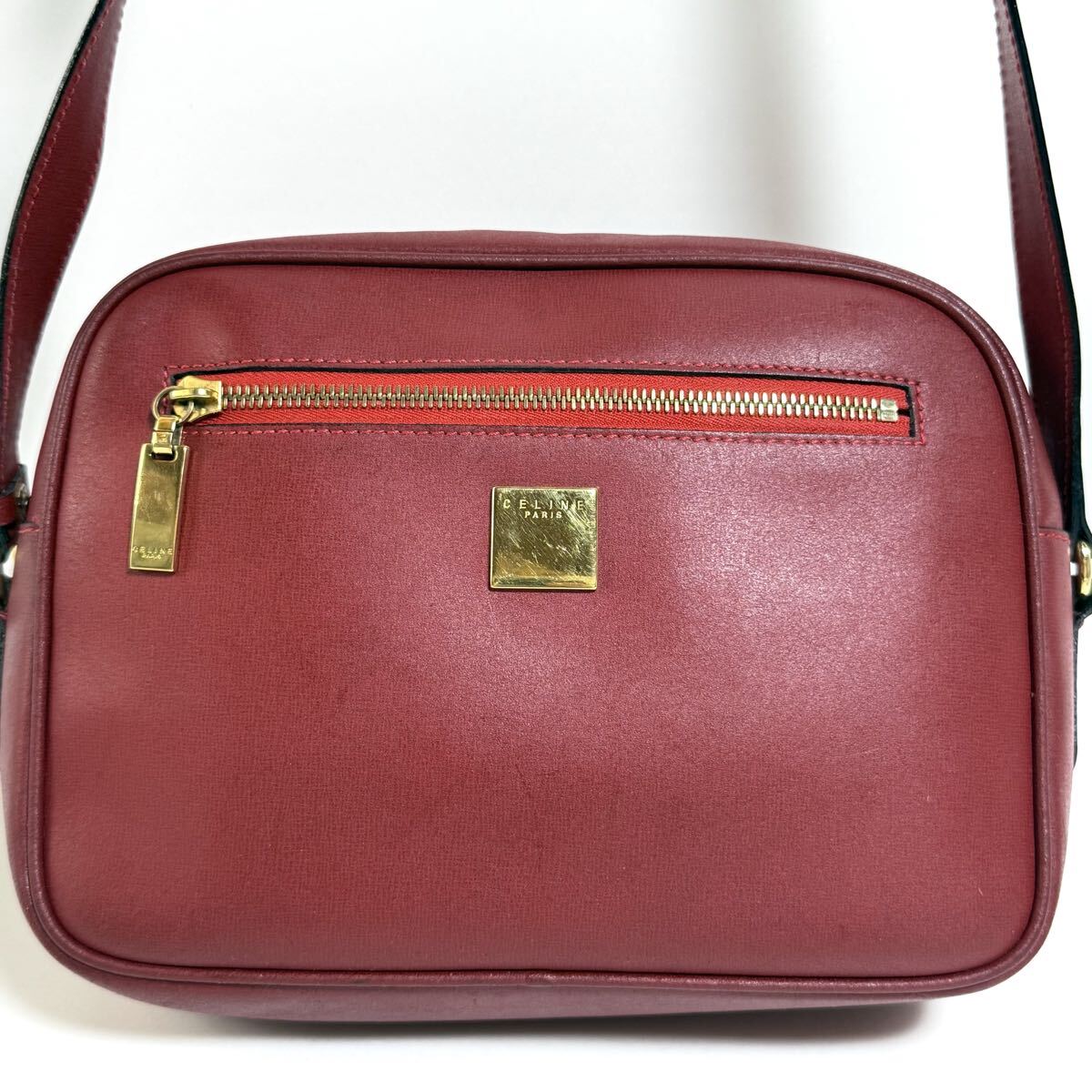 VINTAGE●CELINE●セリーヌ ヴィンテージバッグ レザー CELINE セリーヌ ヴィンテージ レザー ショルダーバッグオールド