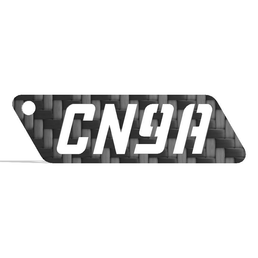 ドライカーボン 型式 キーホルダー 三菱 ランサーエボリューション CN9A_画像1