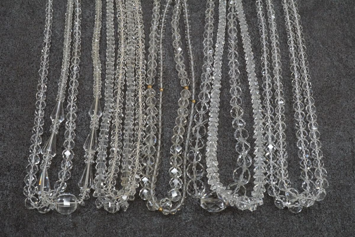 B279 本水晶 ネックレス カラーストーン ヴィンテージ アクセサリー 大量 まとめて おまとめ まとめ売り セット ペンダント SILVER含む