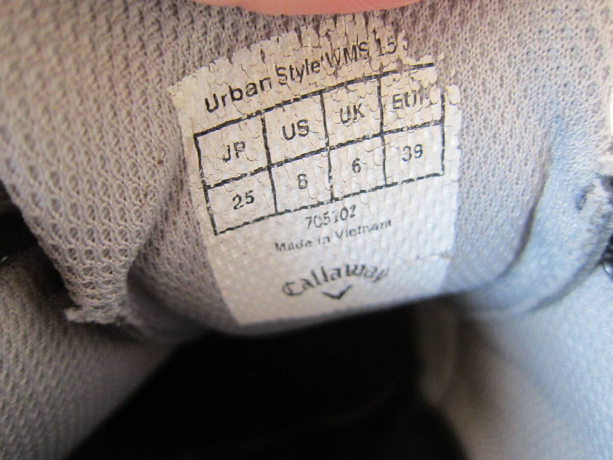 レディースゴルフシューズ　　Callaway Urban Style（キャロウェイ アーバンスタイル）　黒/白/赤/青　　wm25㎝ US8　　ok2508A_画像9