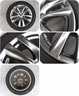 m管理78529 H28 フーガ Y51】★250VIP 純正 ハイグロス 18インチ アルミ ホイール 8J +43 PCD114.3 5H★245/50R18 2023年製 タイヤ付_画像6