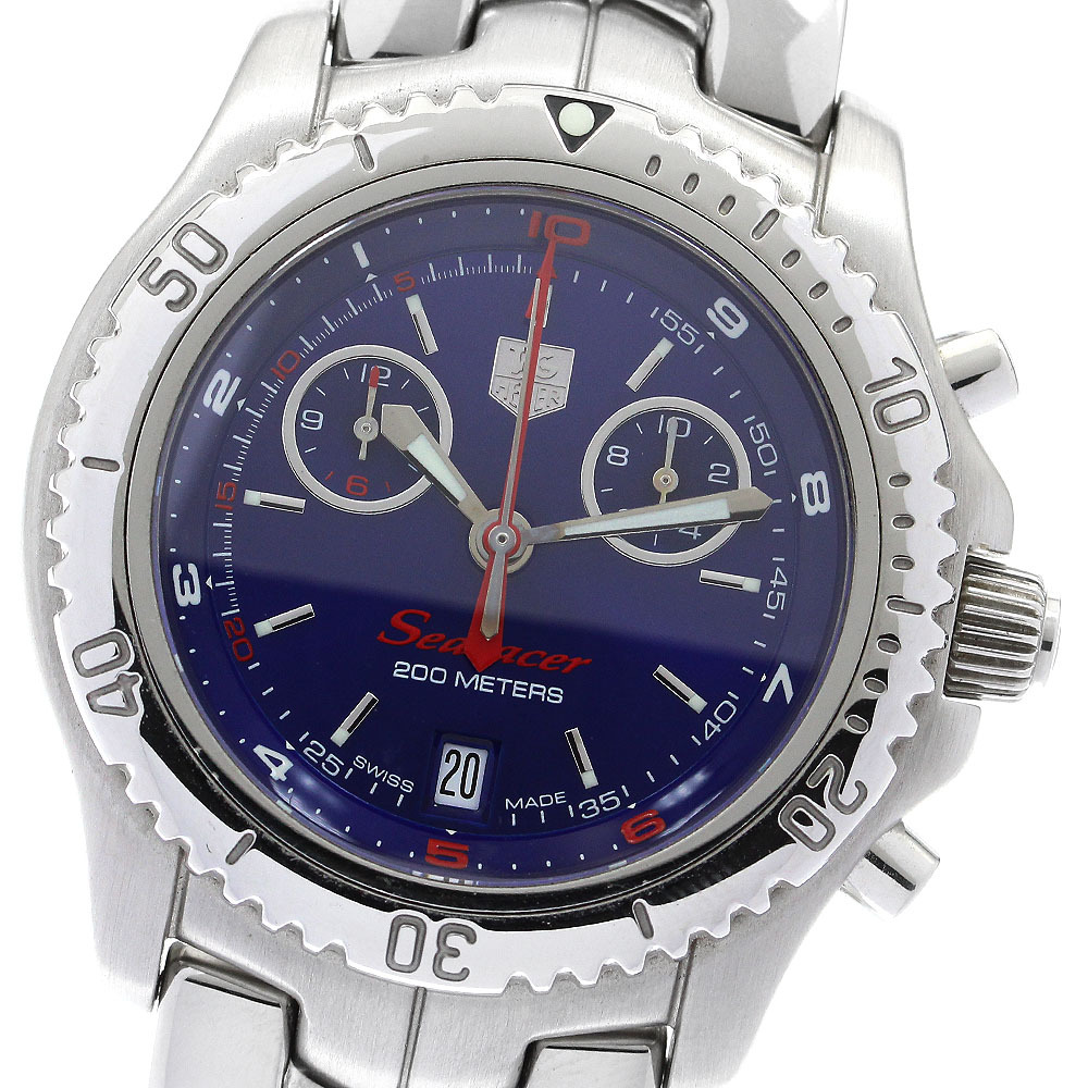 タグホイヤー TAG HEUER CT1115 リンク シーレーサー クロノグラフ デイト クォーツ メンズ _896179_画像1