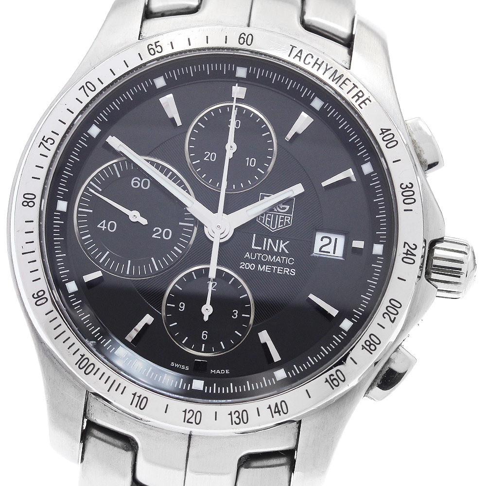 タグホイヤー TAG HEUER CJF2110-0 リンク クロノグラフ デイト 自動巻き メンズ _900507_画像1