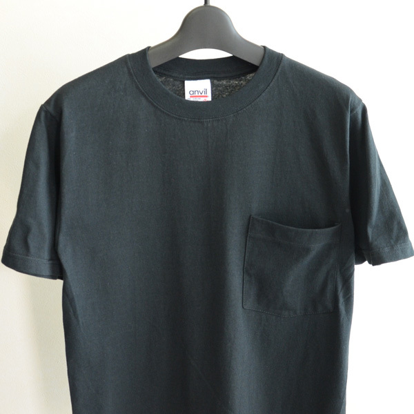 デッドストック 00s anvil ポケット Tシャツ ポケT 黒 size S_画像1