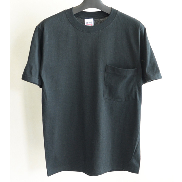 デッドストック 00s anvil ポケット Tシャツ ポケT 黒 size S_画像2