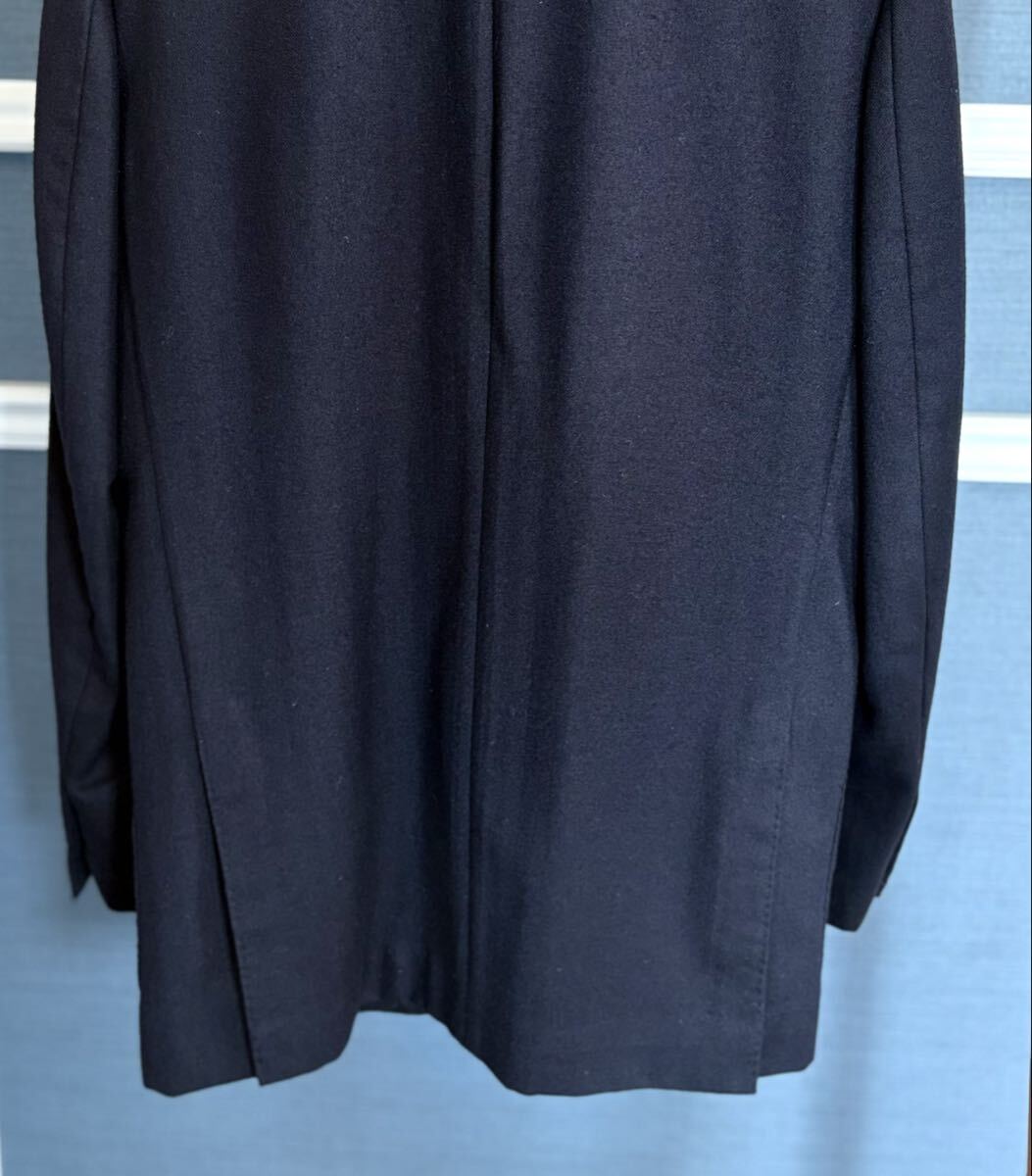 サルトリオ(Sartorio) ジャケット、3つボタン段返り、ウール、黒、サイズ42、袖口は本開き、秋冬アイテム、オーダー品、本物_画像4