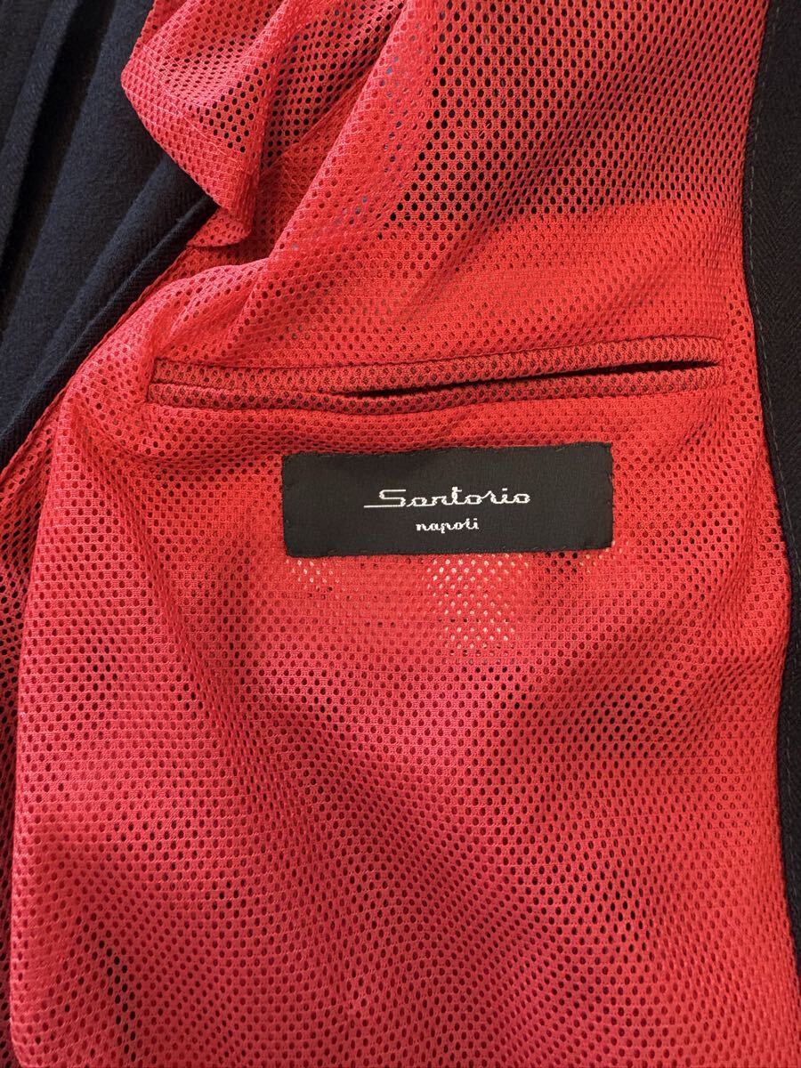 サルトリオ(Sartorio) ジャケット、3つボタン段返り、ウール、黒、サイズ42、袖口は本開き、秋冬アイテム、オーダー品、本物_画像8