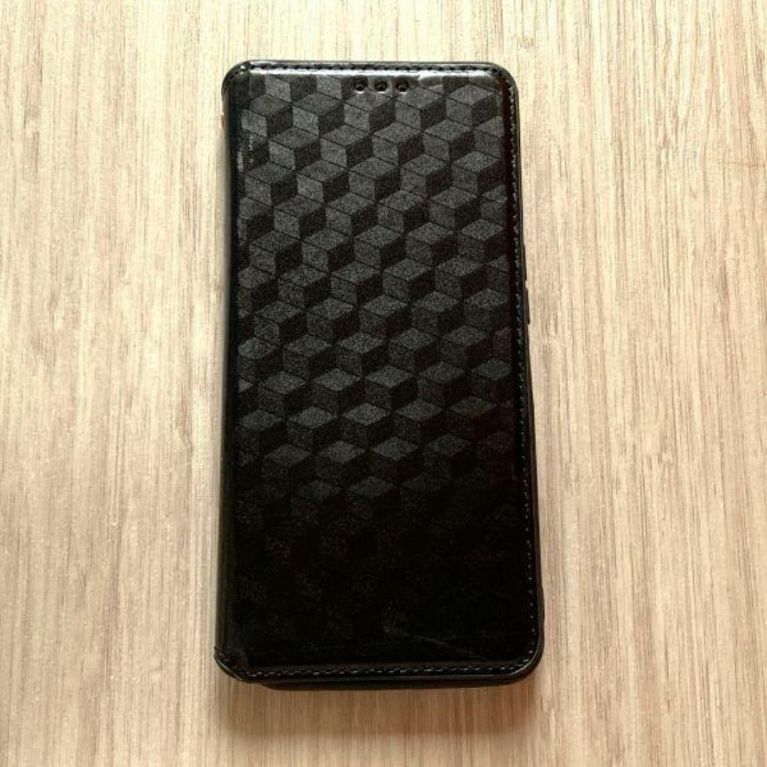 AQUOS wish4　手帳型 ケース　 ブラック　管理243-6_画像1