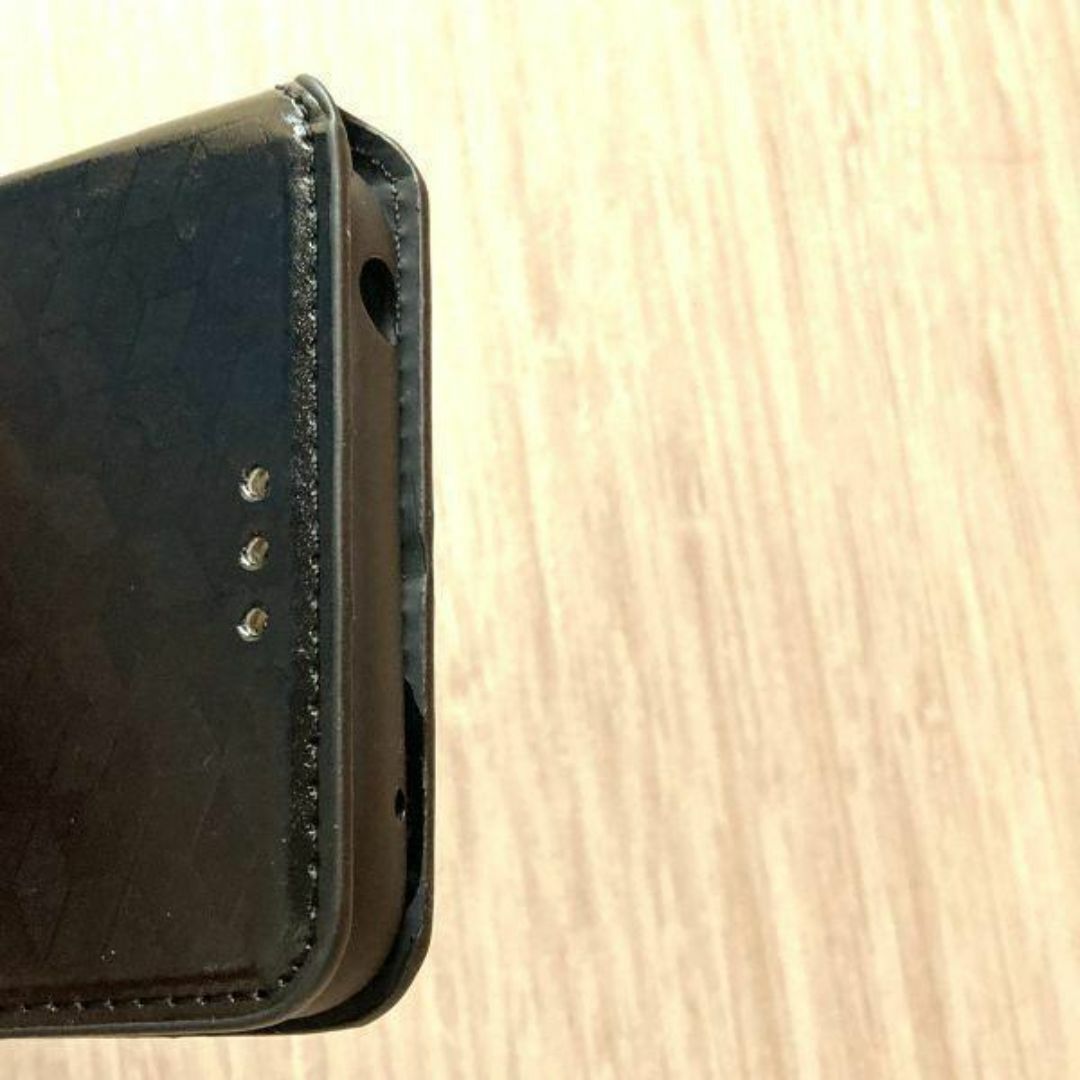 AQUOS wish4　手帳型 ケース　 ブラック　管理243-6_画像2