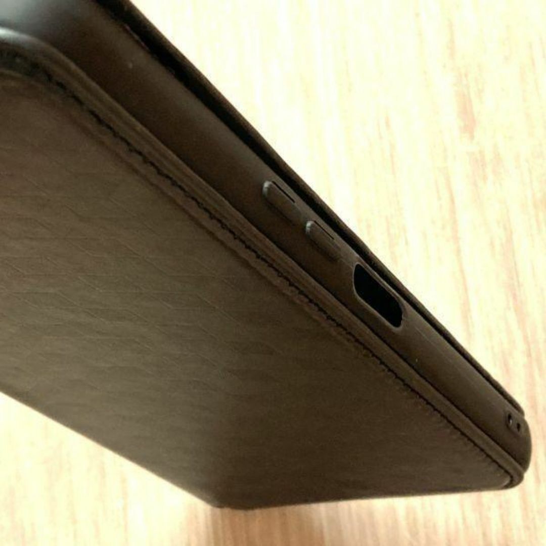 AQUOS wish4　手帳型 ケース　 ブラック　管理243-6_画像4