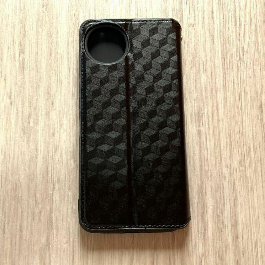 AQUOS wish4　手帳型 ケース　 ブラック　管理243-6_画像7