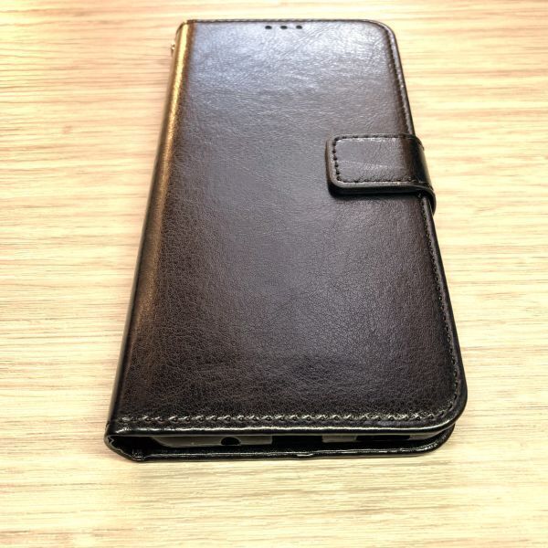 Galaxy A30　手帳型ケース　ブラック　ストラップ付　カード収納可　管理14-9_画像2