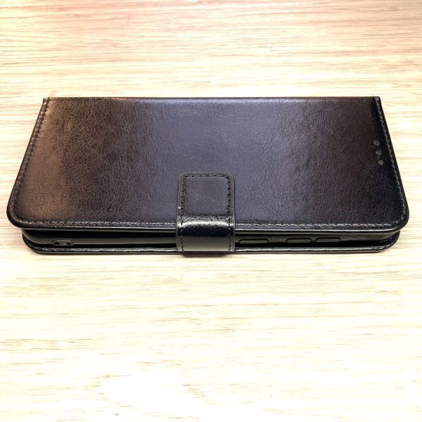 Galaxy A30　手帳型ケース　ブラック　ストラップ付　カード収納可　管理14-9_画像3
