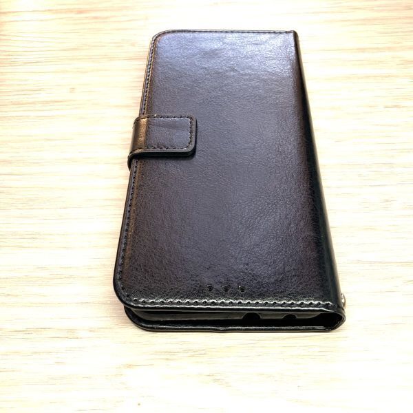 Galaxy A30　手帳型ケース　ブラック　ストラップ付　カード収納可　管理14-9_画像4