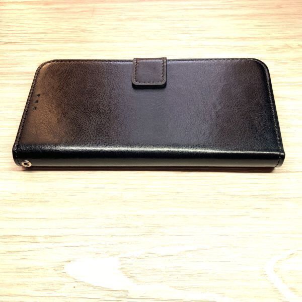 Galaxy A30　手帳型ケース　ブラック　ストラップ付　カード収納可　管理14-9_画像5