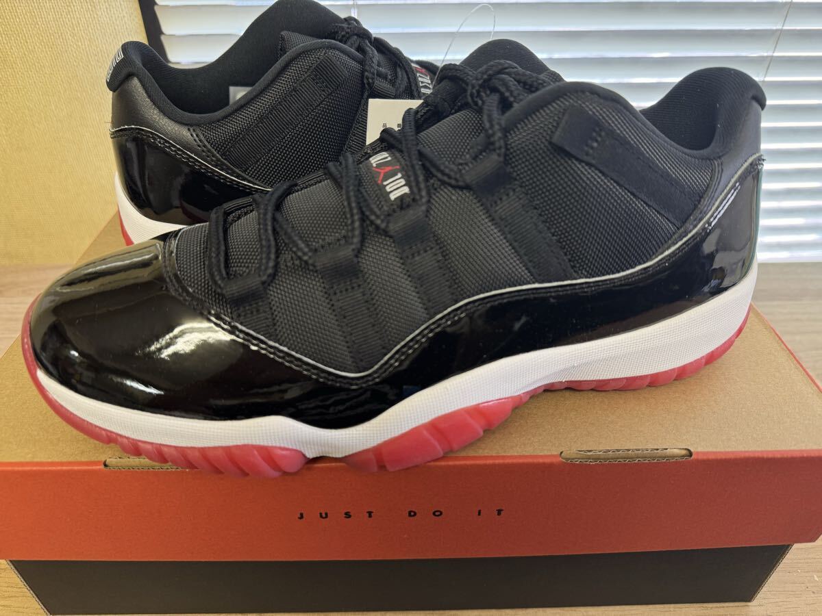 Nike Air Jordan 11 Retro Low Bred 2025 ナイキ エアジョーダン11 レトロ ブレッド 黒赤 FV5104-006 28cm US10 新品未使用_画像1