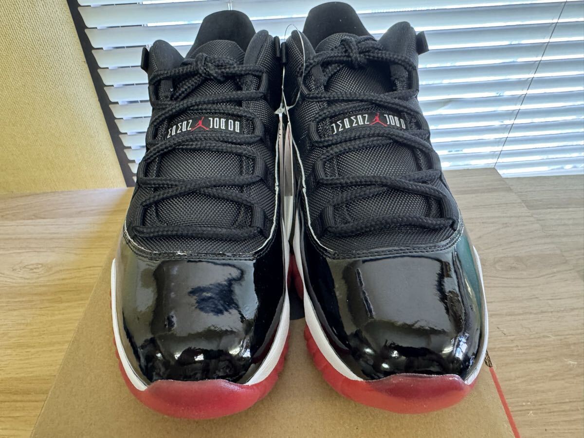 Nike Air Jordan 11 Retro Low Bred 2025 ナイキ エアジョーダン11 レトロ ブレッド 黒赤 FV5104-006 28cm US10 新品未使用_画像3